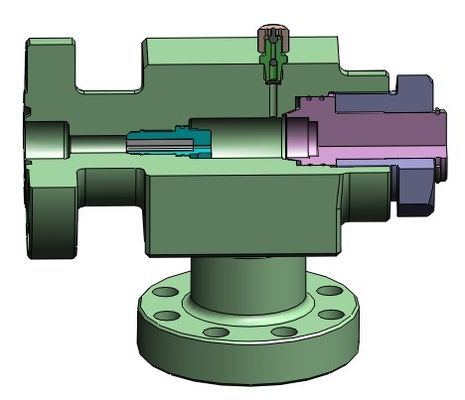 OEM Cylindrical Type Throttle Control Valve Choke Oil And Gas