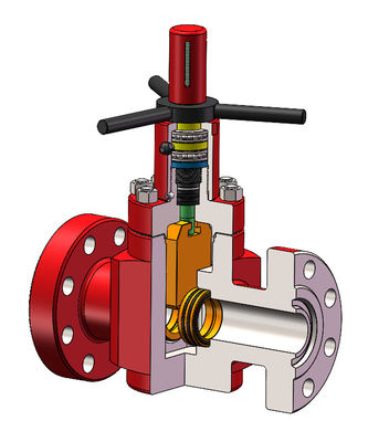 PR1 PR2 Flanged Mud Gate Valve Suitable For Drilling Fluid Manifold
