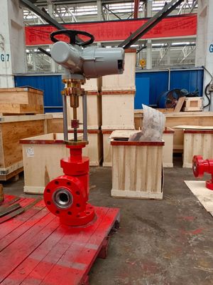 Electric Type Choke Valve Wellhead Fixed Type 15000psi