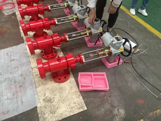 Electric Type Choke Valve Wellhead Fixed Type 15000psi