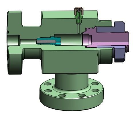 OEM Cylindrical Type Throttle Control Valve Choke Oil And Gas
