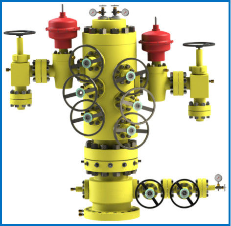 API 6A Stainless Steel Wellhead Christmas Tree In Petroleum