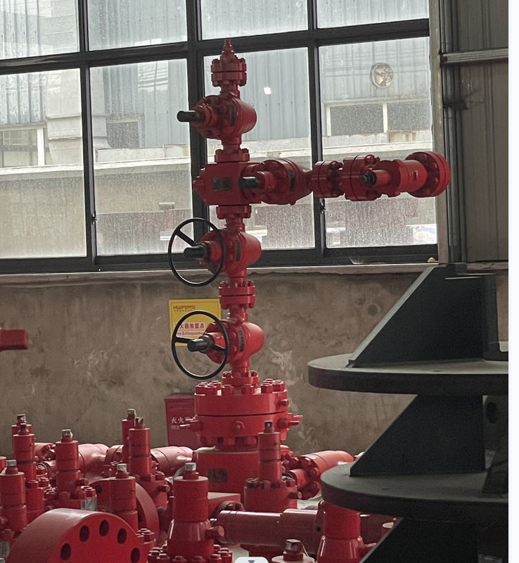 Flanged Connection Christmas Tree Wellhead Threaded Outlet Type