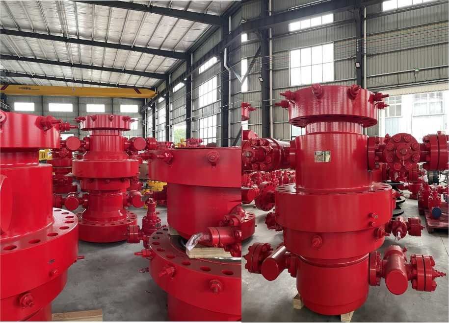 Painted Oil Gas Wellhead Equipment For API 6A Standard
